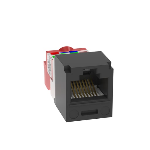 Panduit Corp - Panduit CJ5E88TBL 8-Position 8-Wire Black Category 5E Unshielded Twisted Pair Jack Module