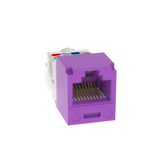 Panduit Corp - Panduit CJ688TPVL UTP RJ45 Cat 6 TP-Style Jack Module, Violet