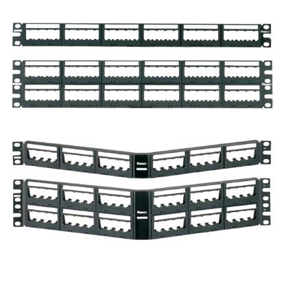 Panduit Corp - Panduit UICMPP48BLY , Flat,Unshielded, Patch Panel, 48 Port, 2 RU, Black