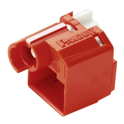 Panduit Corp - Panduit PSL-DCPLX-C Standard Lock-in Device, 100 Devices (Red) and 5 Tools (Black)