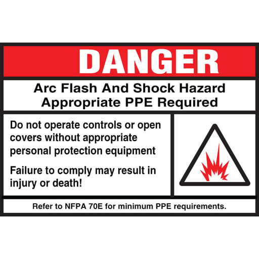 Panduit Corp - PAN PPS0305D2109 SIGN,DNGR,ARC FLSH