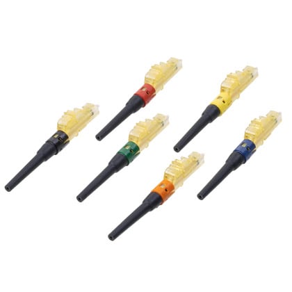 Panduit Corp - Panduit FLCSMC5ABL LC (keyed A - Black) OptiCam® 50/125?m Multimode Simplex Fiber Optic Connector for 900?m tight-buffered fiber installation.