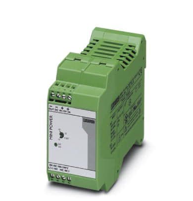 Phoenix Blocks - Phoenix Contact 2938756 100 to 240 VAC Input 10 to 15 VDC 2 Amp Output 30 W IP20 Din Rail Mount 1-Phase Power Supply Unit