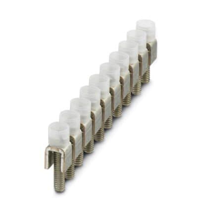 Phoenix Blocks - Phoenix Contact 0203276 10.2 mm Pitch 10-Position Silver Copper Terminal Block Fixed Bridge