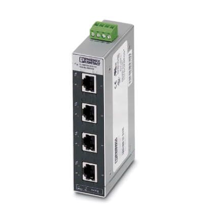 Phoenix Blocks - Phoenix Contact 2891152 24 VDC 5-Port Din Rail Industrial Ethernet Switch
