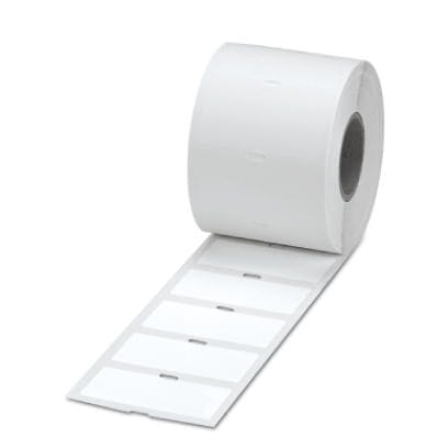Phoenix Blocks - Phoenix Contact 0817060 70 x 32 mm White Polyester Adhesive Mount Label