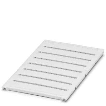 Phoenix Blocks - Phoenix Contact 0818085 6 mm White Polyamide Snap-In Mount Terminal Block Marker