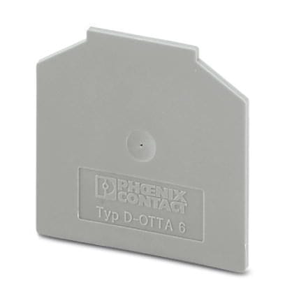 Phoenix Blocks - Phoenix Contact 0790417 43.5 x 1.5 x 40.8 mm Gray Polyamide Terminal Block End Cover