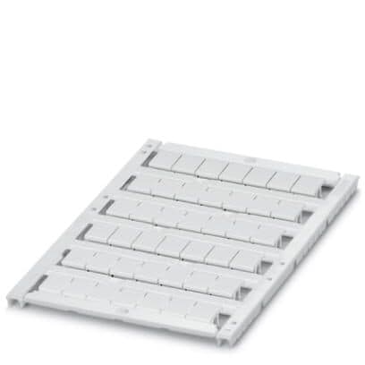 Phoenix Blocks - Phoenix Contact 0828740 10.5 x 7.6 x 4.76 mm White Polycarbonate Snap-In Mount Sheet Terminal Block Marker