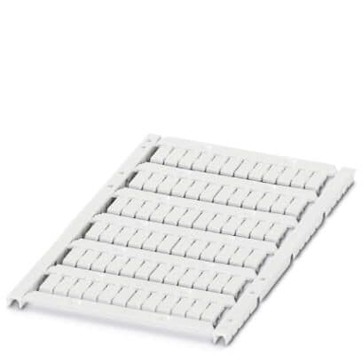 Phoenix Blocks - Phoenix Contact 0829482 10 x 4.55 x 3.48 mm White Polycarbonate Snap-In Mount Sheet Terminal Block Marker