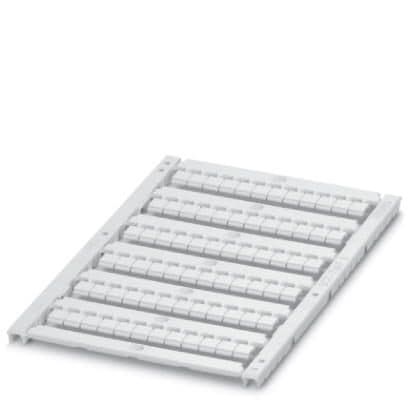 Phoenix Blocks - Phoenix Contact 0828744 5 x 4.6 x 1.64 mm White Polycarbonate Snap-In Mount Sheet Terminal Block Marker