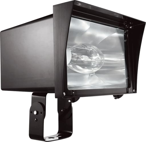 Rab Electric Mfg - RAB FZH400PSQ 400 W 120/208/240/277 Volt 13-3/4 x 12-5/8 x 14-1/4 Inch Bronze Die-Cast Aluminum HID Floodlight Fixture