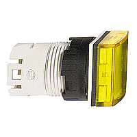 Square-D / Schneider - Square D ZB6CV5 16 mm Yellow Square Pilot Light Head