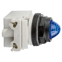 Square-D / Schneider - Square D 9001SKP35L9 30 mm 24/28 VAC/VDC Blue Lens Plastic Bezel Incandescent Standard Octagonal Pilot Light