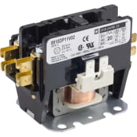 Square-D / Schneider - Square D 8910DP11V02 110/120 VAC 20 Amp 1-Pole 1NO NEMA 1 Non-Reversing Definite Purpose Contactor