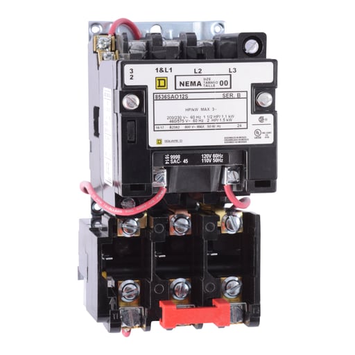 Square-D / Schneider - SQD 8536SAO12V08S STARTER 600VAC 9A