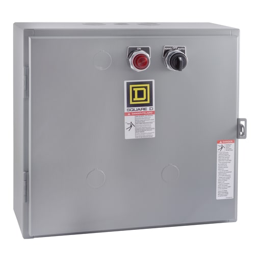 Square-D / Schneider - Square D 8903LG30V02CP1 110/120 VAC 30 Amp 3-Pole NEMA 1 Electrically Held Lighting Contactor