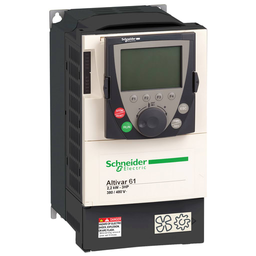 Square-D / Schneider - Square D ATV61HU22N4 460 VAC 3 Hp 3-Phase Variable Speed Drive