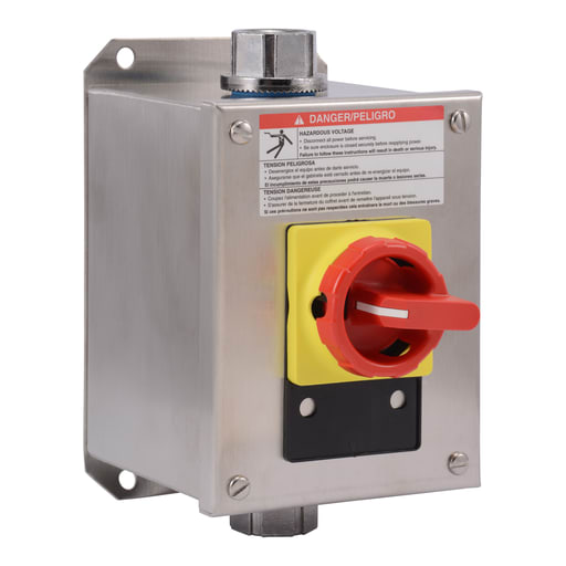 Square-D / Schneider - Square D 9421V2W30 600 VAC 25 Amp 20 Hp 3-Pole NEMA 4/4X Load Break Switch