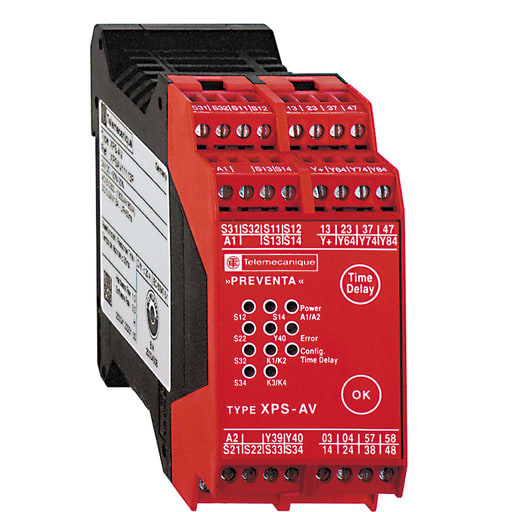 Square-D / Schneider - Square D XPSAV11113P 24 VDC 3NO 11-LED Display Safety Relay Module