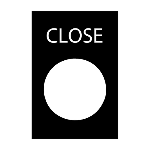 Square-D / Schneider - Square D ZB2BY2314 30 x 40 mm White/Black PVC Close Standard Legend Plate