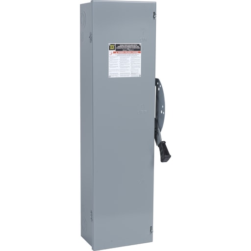 Square-D / Schneider - Square D DT321 240 VAC 250 VDC 30 Amp 7.5 Hp 3-Pole NEMA 1 Fusible Double Throw Safety Switch