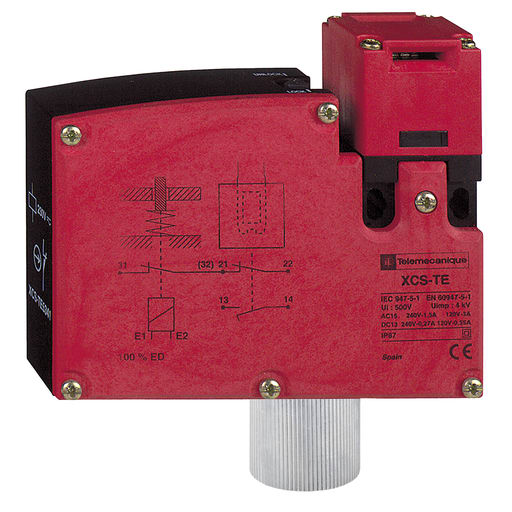 Square-D / Schneider - Square D XCSTE5333 4.33 x 1.3 x 3.68 Inch 240 VAC 5 Amp 1NO 1NC Plastic Enclosure Safety Interlock Switch