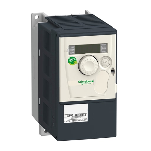 Square-D / Schneider - Square D ATV312H037M2 240 VAC 0.5 Hp 1-Phase Open Type Variable Speed Drive