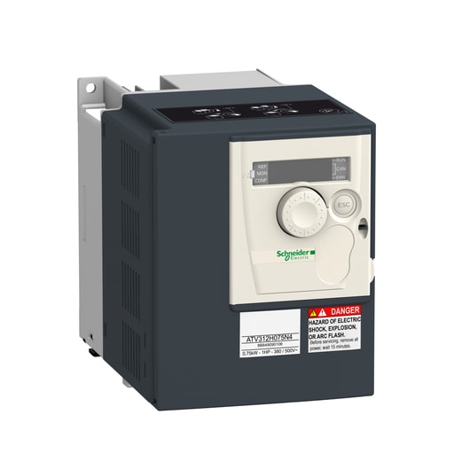 Square-D / Schneider - Square D ATV312H075N4 480 VAC 1 Hp 3-Phase Open Type Variable Speed Drive