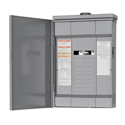 Square-D / Schneider - Square D HOM20L125C 120/240 VAC 125 Amp 1-Phase 20-Space 40-Circuit NEMA 1 Load Center