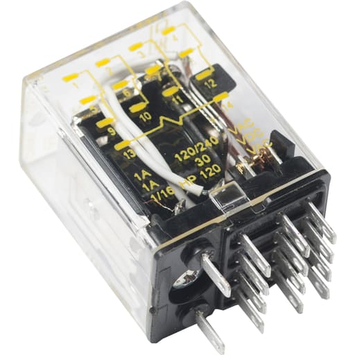Square-D / Schneider - Square D 8501RS24V14 24 VAC 1 Amp 4PDT 4CO Socket Mount AC Operated Miniature Plug-In Relay