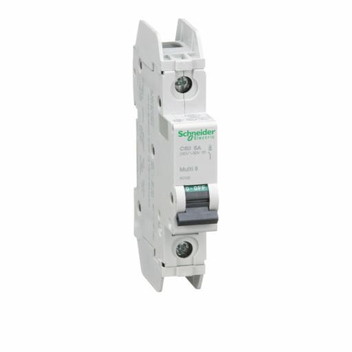 Square-D / Schneider - Square D 60106 1-Pole 5 Amp 120 VAC 10 kA Miniature Circuit Breaker