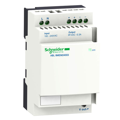 Square-D / Schneider - Square D ABL8MEM24012 100 to 240 VAC Input 24 VDC Output 1.2 Amp 1-Phase Switch Mode Power Supply