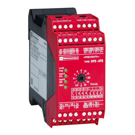 Square-D / Schneider - SQD XPSATE3410P SAFETY RELAY WITH TIMING FUNCTION, 120 V