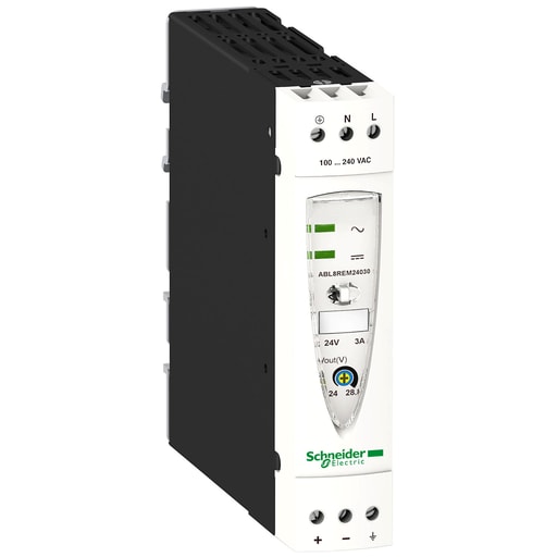 Square-D / Schneider - Square D ABL8REM24030 100 to 240 VAC Input 24 VDC Output 3 Amp 1-Phase Switch Mode Power Supply