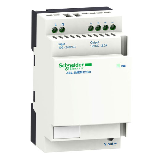 Square-D / Schneider - Square D ABL8MEM12020 100 to 240 VAC Input 12 VDC Output 2 Amp 1-Phase Switch Mode Power Supply
