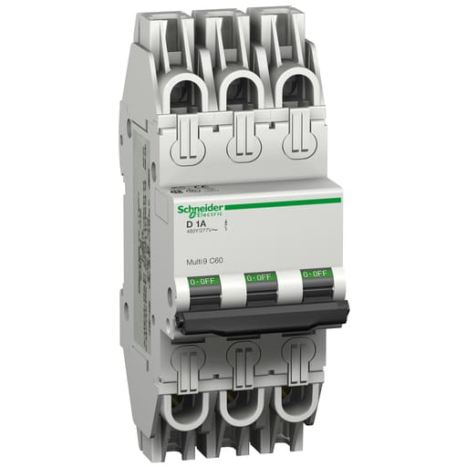 Square-D / Schneider - Square D MGN61328 3-Pole 6 Amp 480 Star/277 Volt Thermal Magnetic Miniature Circuit Breaker