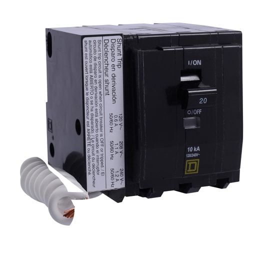 Square-D / Schneider - Square D QO320SWN1021 3-Pole 20 Amp 120/240 Volt Plug-On Miniature Circuit Breaker