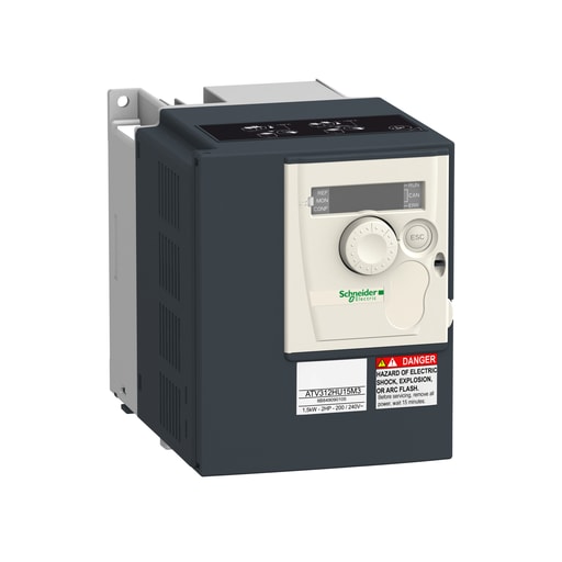 Square-D / Schneider - Square D ATV312HU15M3 240 VAC 2 Hp 3-Phase Open Type Variable Speed Drive