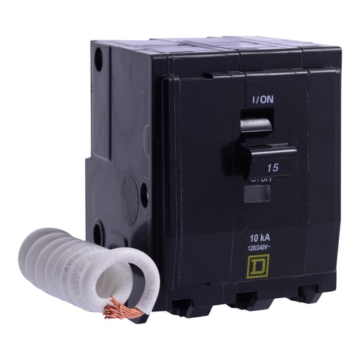 Square-D / Schneider - Square D QO315SWN 3-Pole 15 Amp 120/240 VAC 3-Wire Thermal Magnetic Panelboard Circuit Breaker