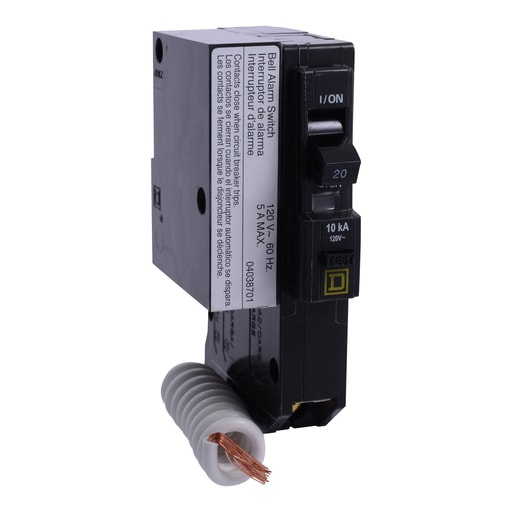 Square-D / Schneider - Square D QO120EPD2100 1-Pole 20 Amp 120/240 Volt Plug-On Thermal Magnetic Miniature Circuit Breaker
