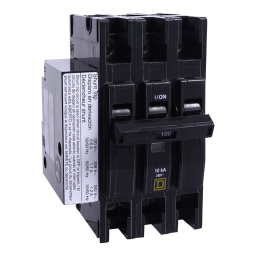 Square-D / Schneider - Square D QOU3401021 3-Pole 40 Amp 240 Volt Thermal Magnetic/Common Trip Miniature Circuit Breaker