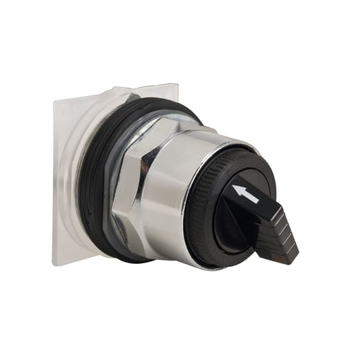 Square-D / Schneider - Square D 9001KS12BH2 30 mm 10 Amp 600 VAC/VDC 2NO 2NC 2-Position Round Knob Non-Illuminated Selector Switch