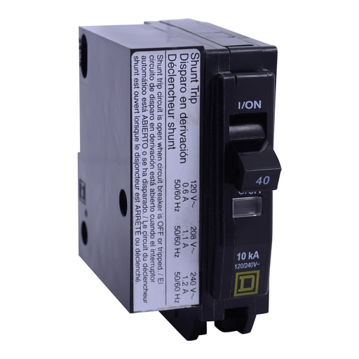 Square-D / Schneider - Square D QO1401021 1-Pole 40 Amp 120/240 Volt Plug-On Thermal Magnetic Miniature Circuit Breaker