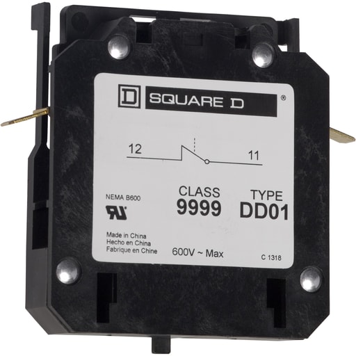 Square-D / Schneider - Square D 9999DD01 600 VAC 5 Amp Auxiliary Contact Kit