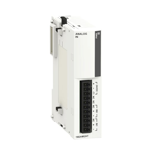 Square-D / Schneider - Square D TM2AMI2HT 0 to 10 Volt 12-Bit Resolution 2-Input PLC Analog Input Module
