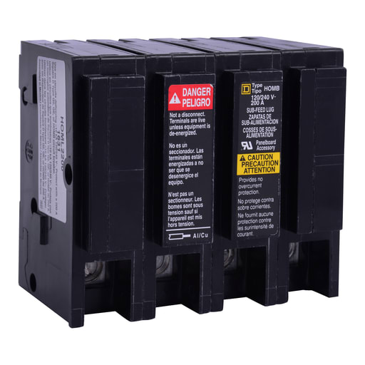 Square-D / Schneider - Square D HOML2200 200 Amp Circuit Breaker Main Lug Kit