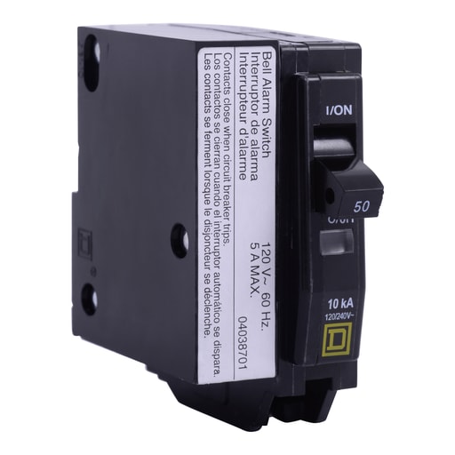Square-D / Schneider - Square D QO1502100 1-Pole 50 Amp 120/240 Volt Plug-On Thermal Magnetic Miniature Circuit Breaker