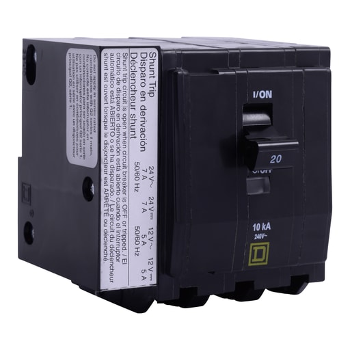 Square-D / Schneider - Square D QO3201042 3-Pole 20 Amp 240 Volt Plug-On Miniature Circuit Breaker