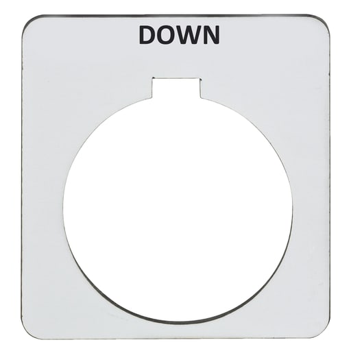 Square-D / Schneider - Square D 9001KN110SP 30 mm Push Button Legend Plate